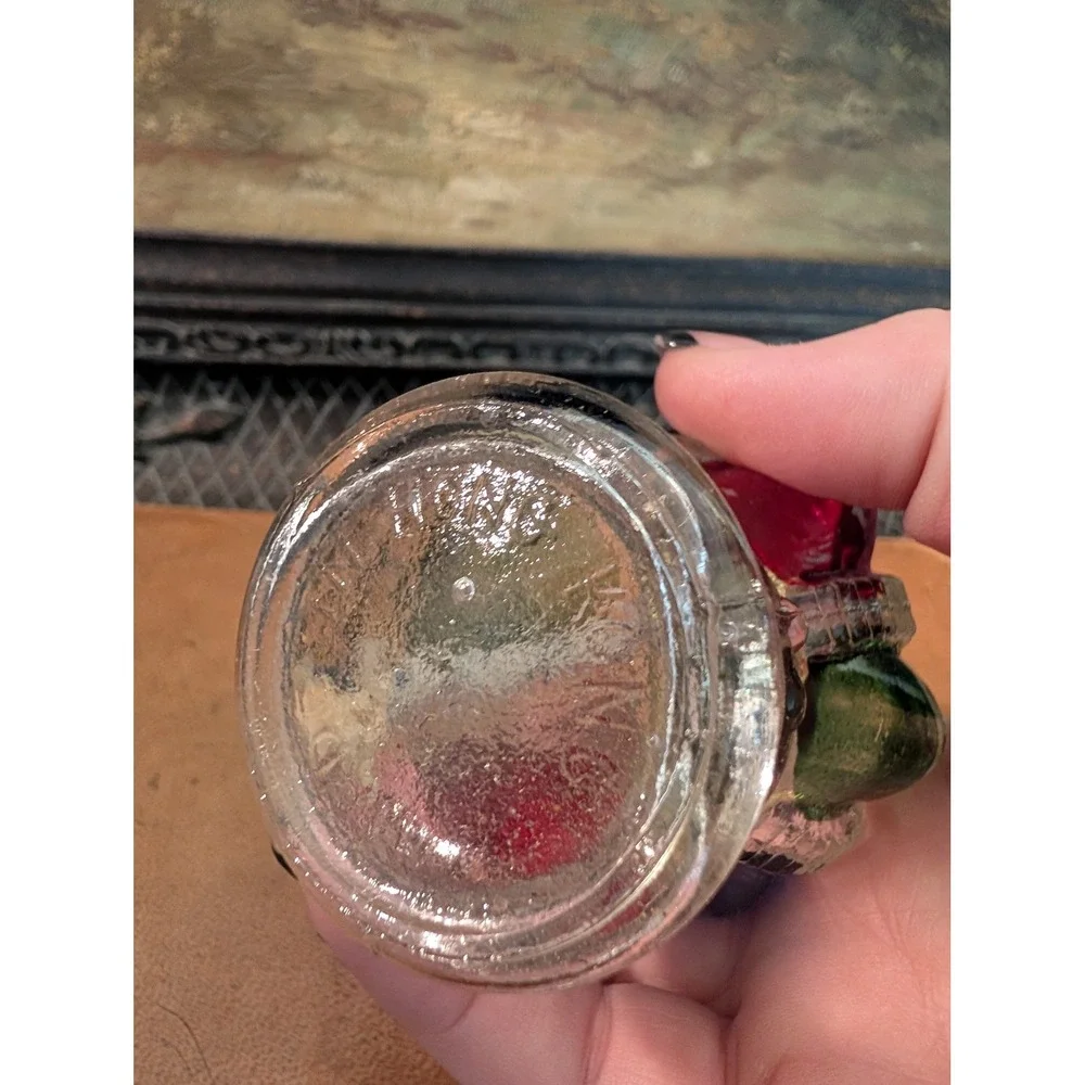 Vintage Multi Color Jewel Glass Oil Lamp Kerosene Lantern 5